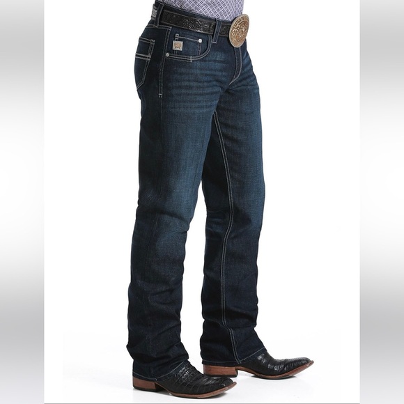 NWT Men’s Cinch Carter 2.4 Stretch Mid Rise Relaxed Fit Boot Cut Jeans (30x34) - Picture 2 of 12